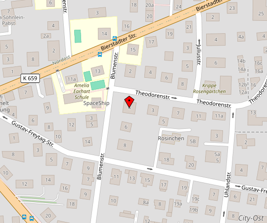 Klick zur Anzeige der Route Karte der Umgebung der Kanzlei Dr. Betzler